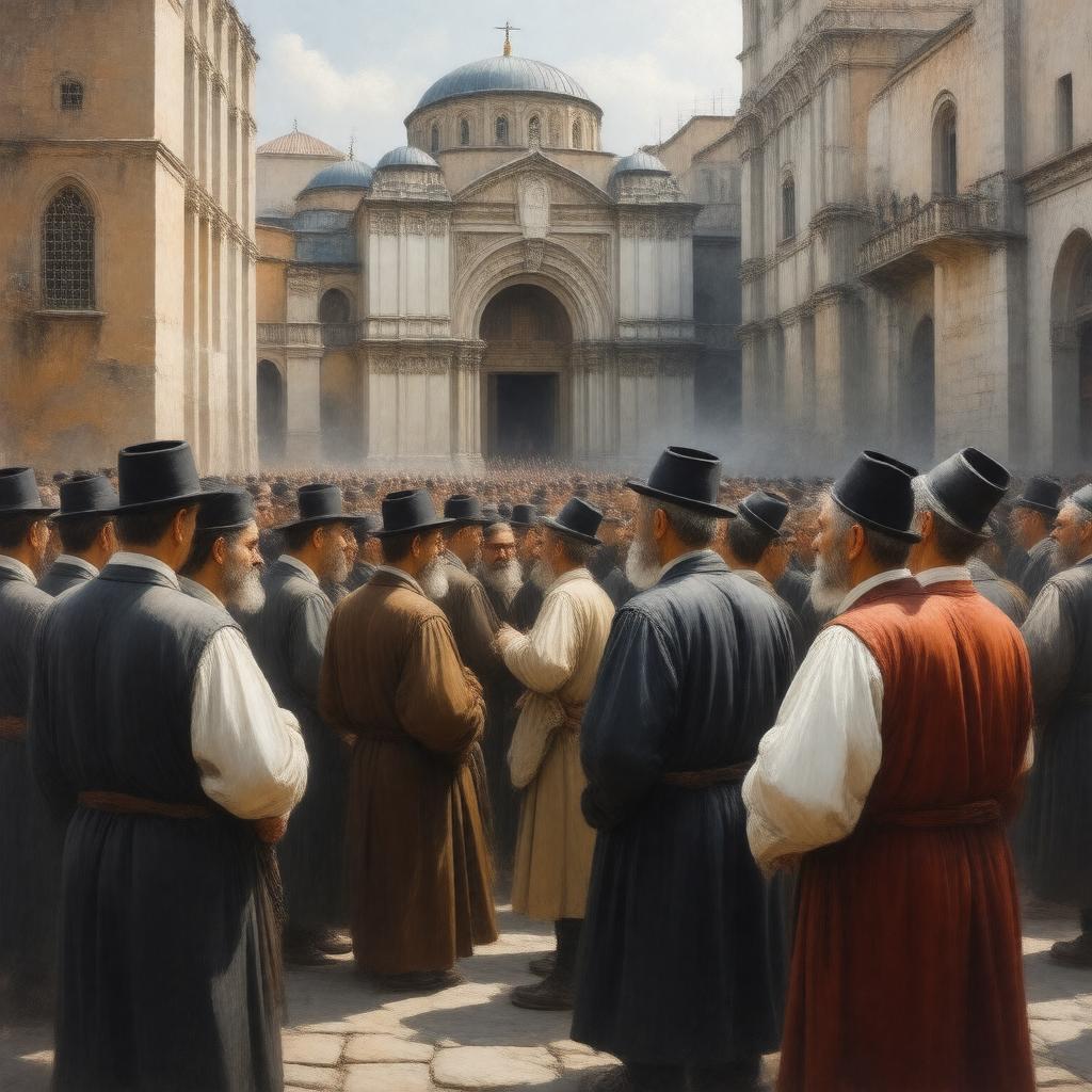 AI-created image of Georgian Jews