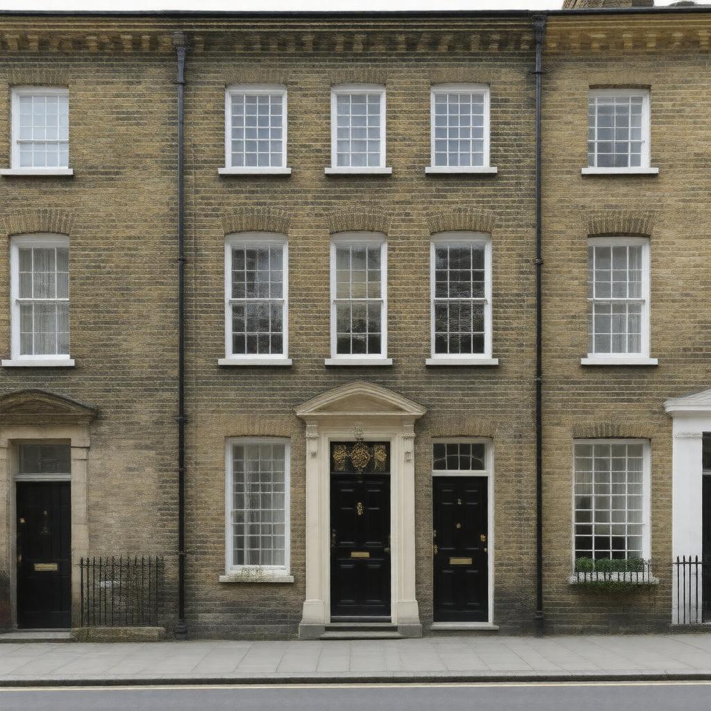 AI-created image of Georgian architecture