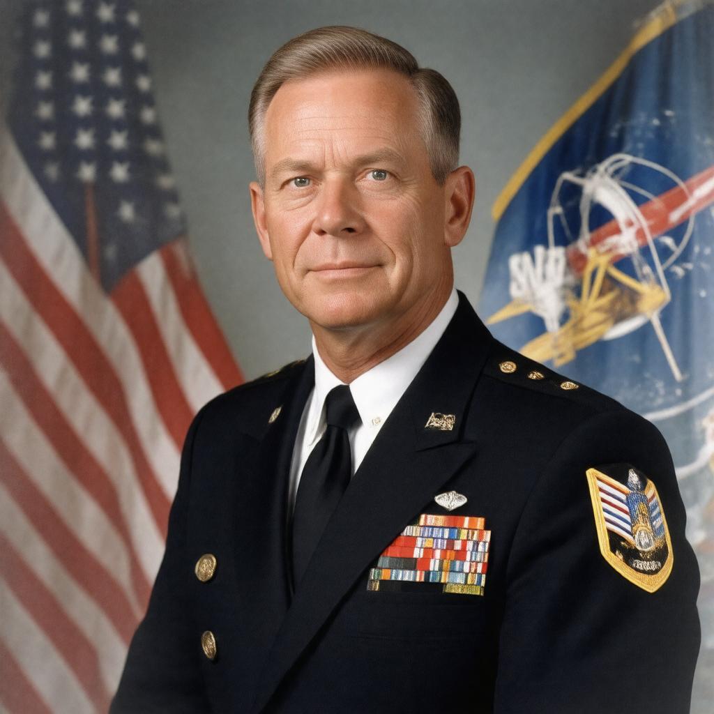 AI-created image of Gerald Carr