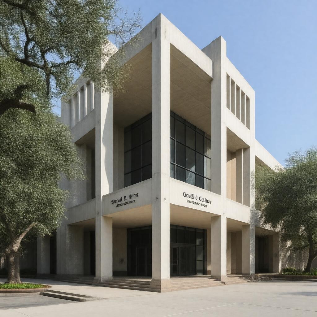 Click to view larger image AI-created image of Gerald D. Hines College of Architecture and Design