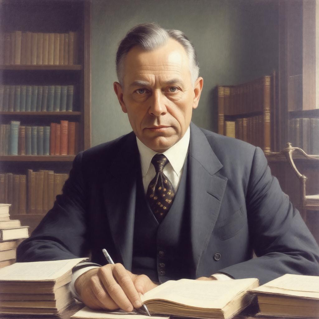 AI-created image of Gerhart Hauptmann