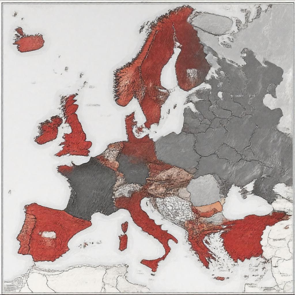 AI-created image of German-occupied Europe