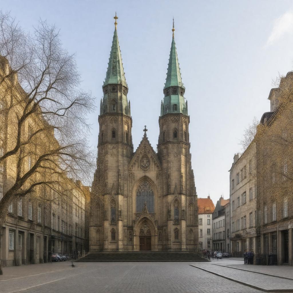 Click to view larger image AI-created image of German Church