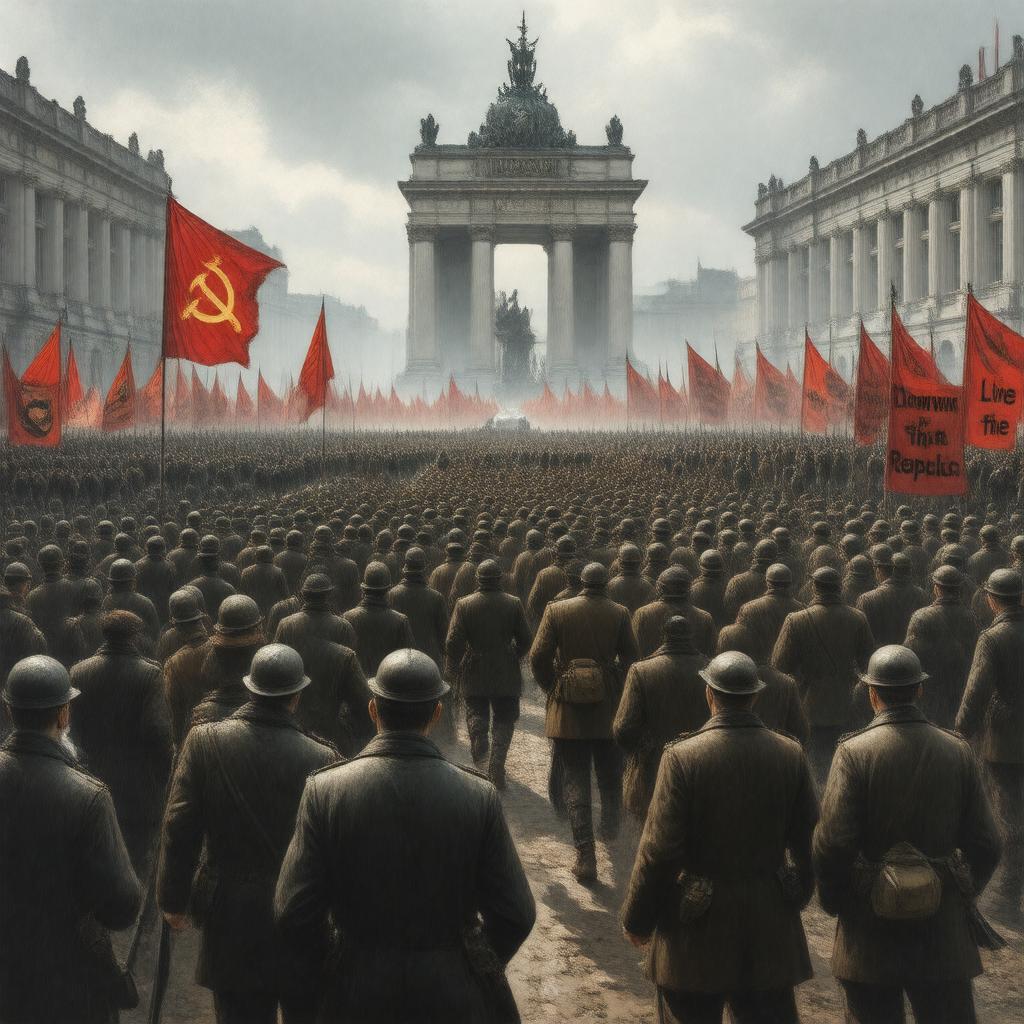 Click to view larger image AI-created image of German Revolution of 1918–1919