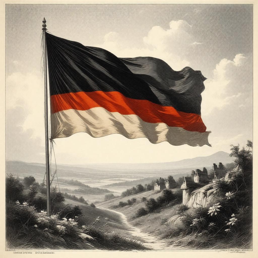 AI-created image of German national anthem (historically)