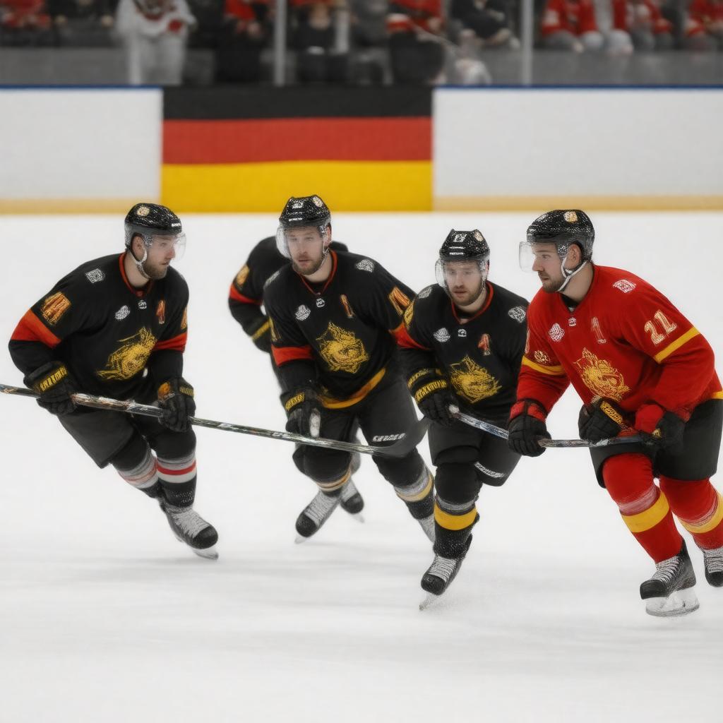 AI-created image of German national ice hockey team
