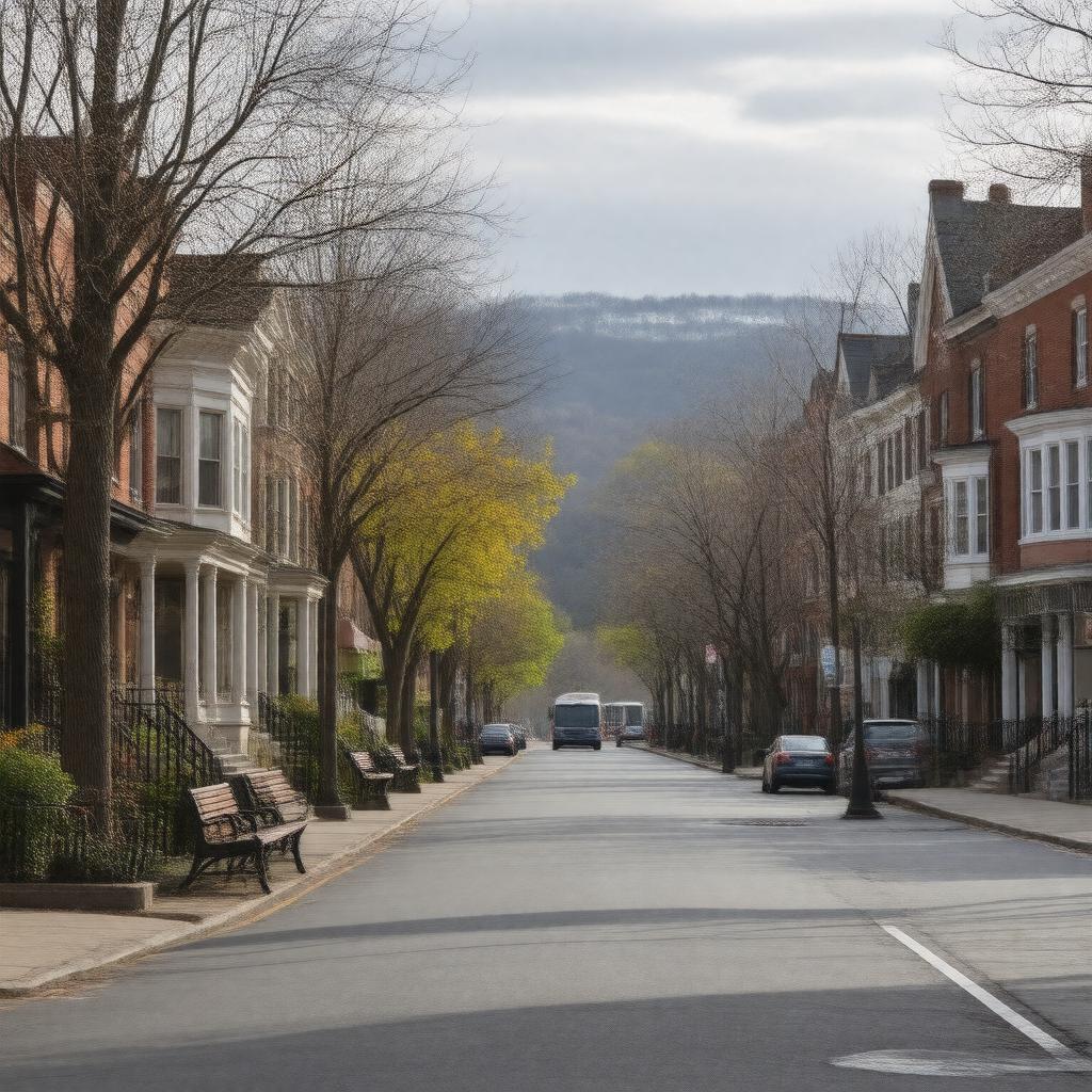 AI-created image of Germantown, Philadelphia, Pennsylvania, United States