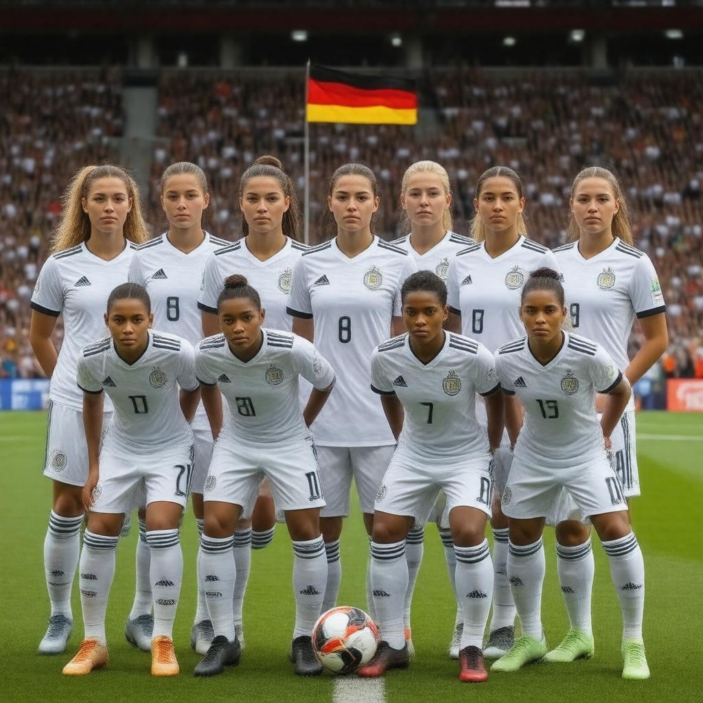 AI-created image of Germany women's soccer team