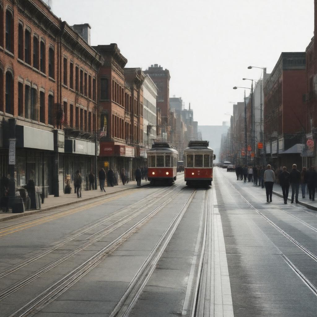 AI-created image of Gerrard Street East