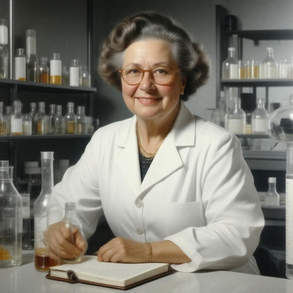 AI-created image of Gertrude Elion