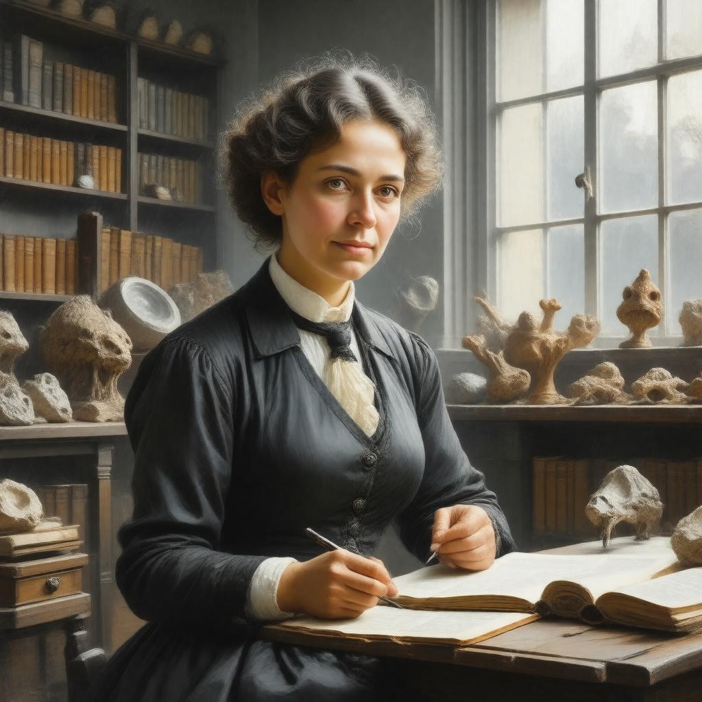 AI-created image of Gertrude Elles