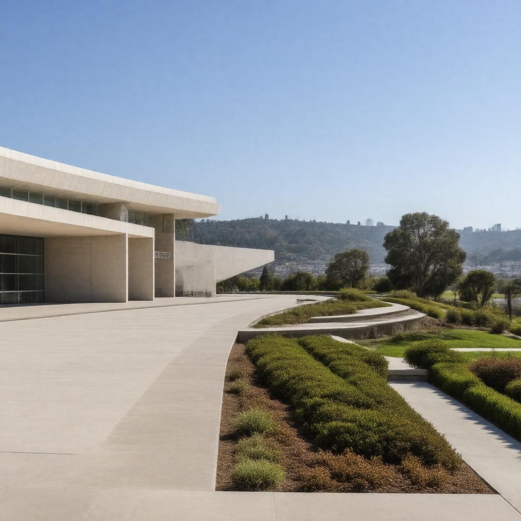 AI-created image of Getty Center