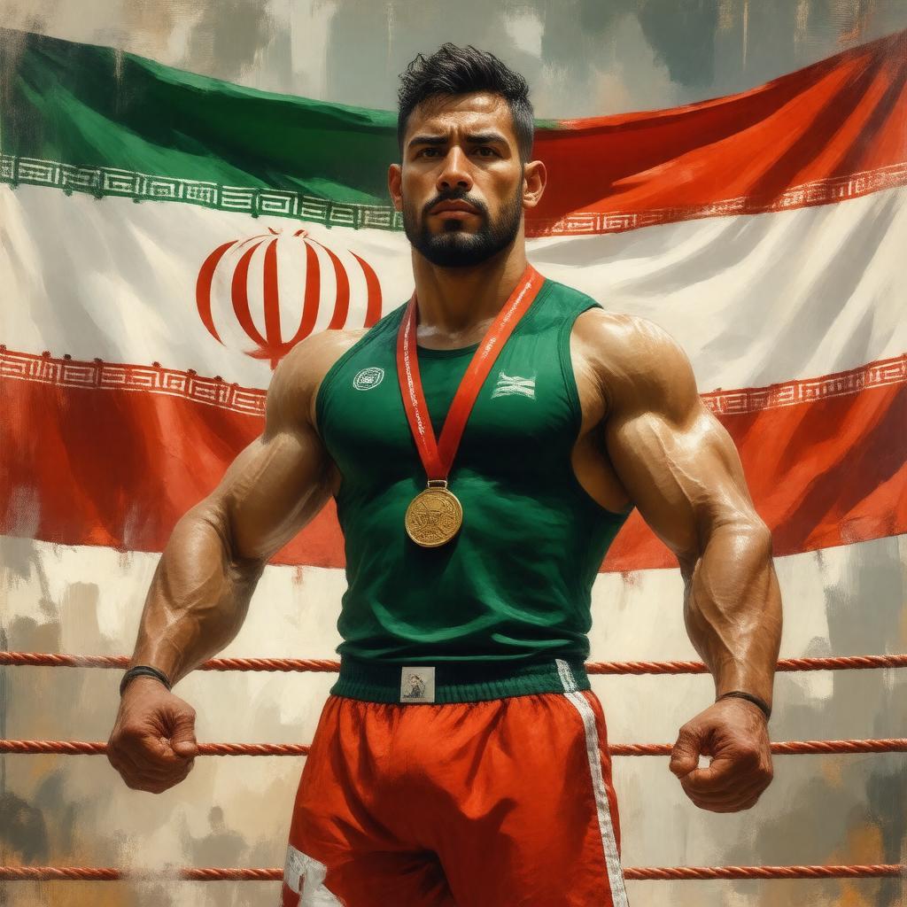 AI-created image of Gholamreza Takhti