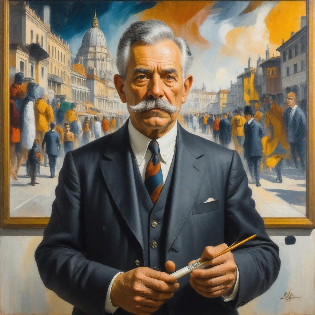 AI-created image of Giacomo Balla