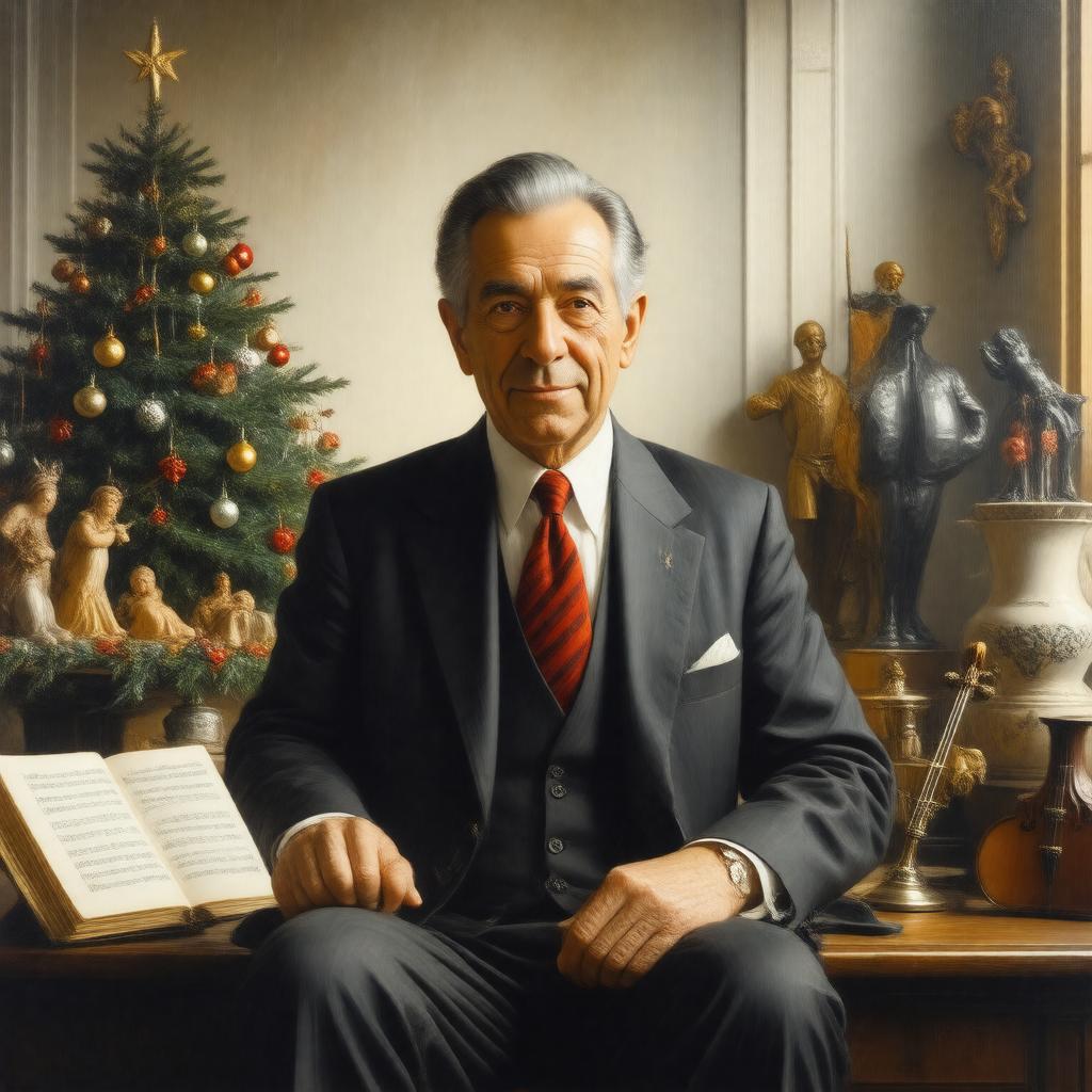 AI-created image of Gian Carlo Menotti