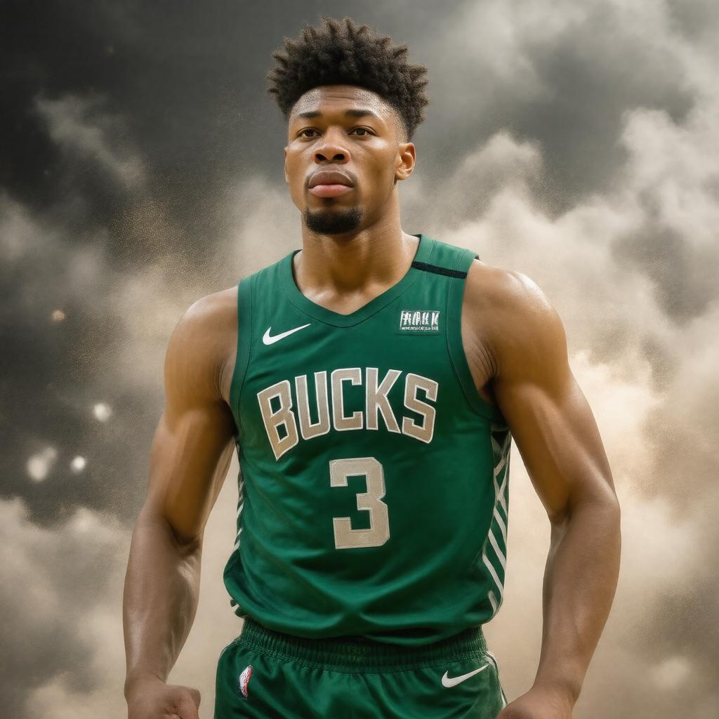 AI-created image of Giannis Antetokounmpo
