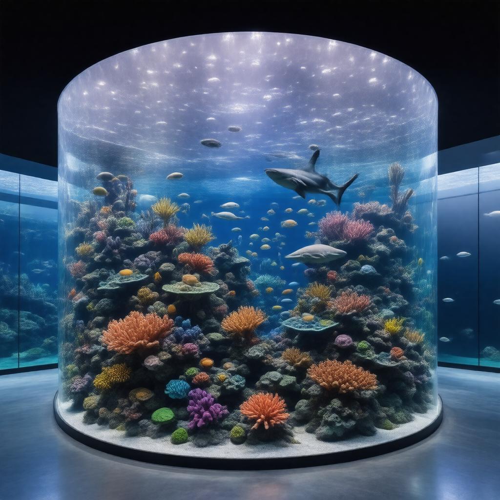 Click to view larger image AI-created image of Giant Ocean Tank