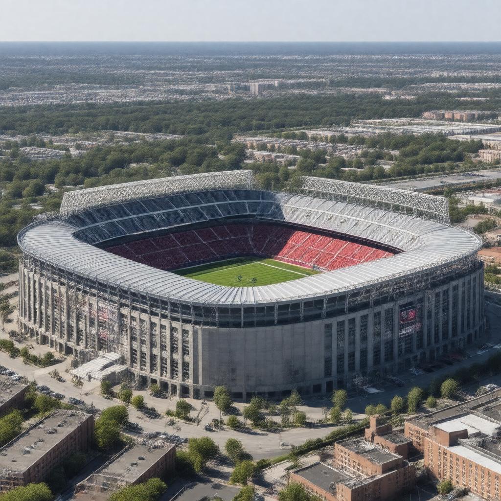 AI-created image of Giants Stadium, New Jersey