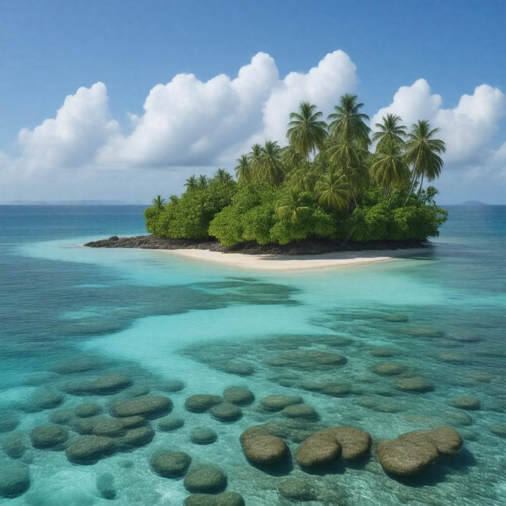 Click to view larger image AI-created image of Gilbert Islands