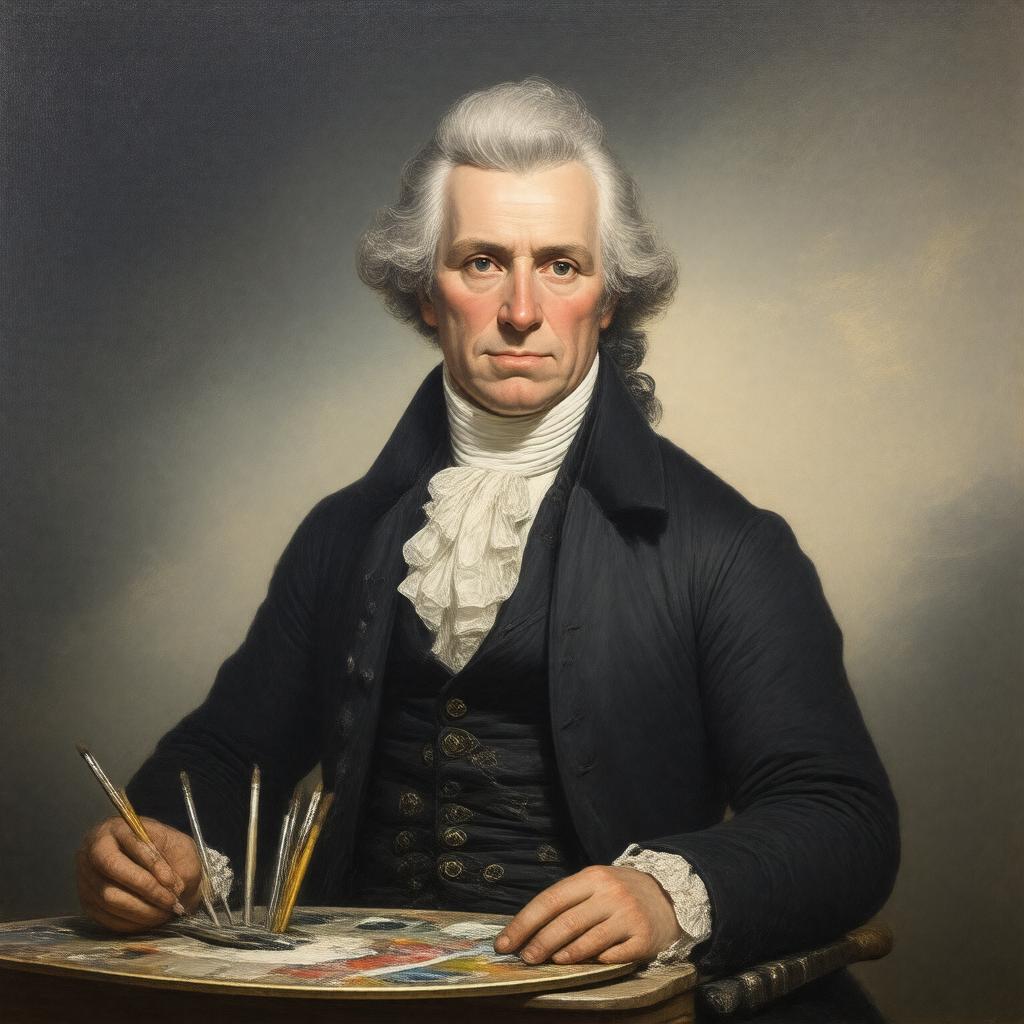 AI-created image of Gilbert Stuart