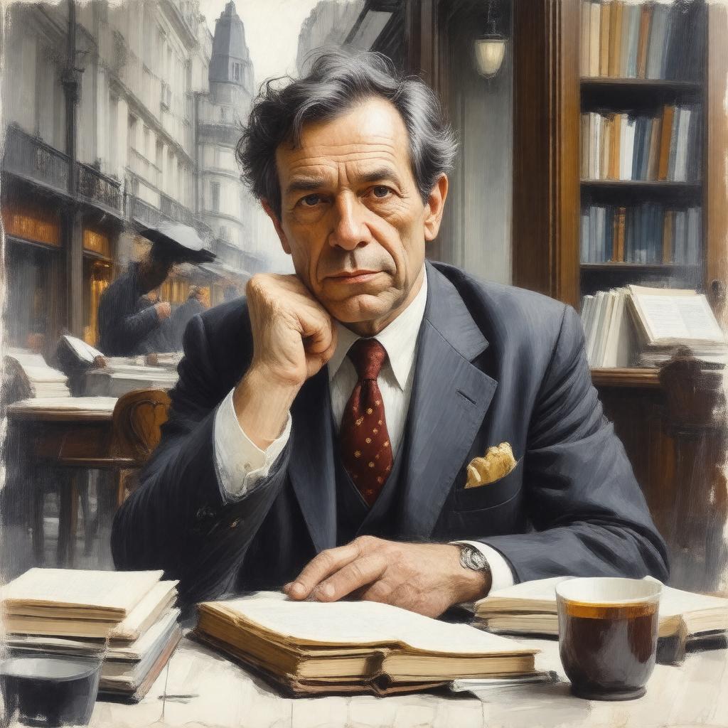 AI-created image of Gilles Deleuze