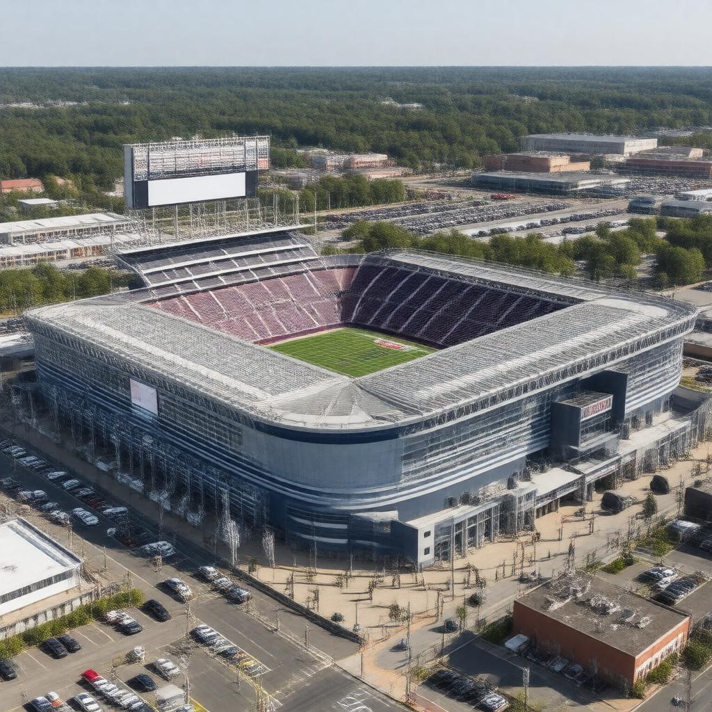 AI-created image of Gillette Stadium