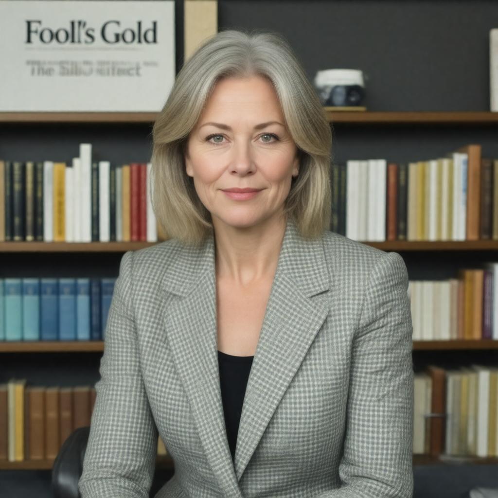 Click to view larger image AI-created image of Gillian Tett