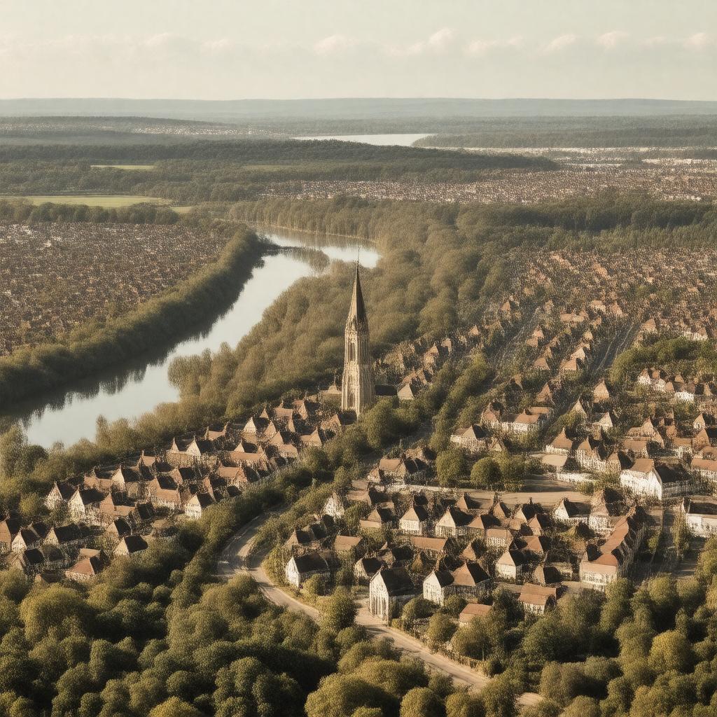 AI-created image of Gillingham, Kent, England