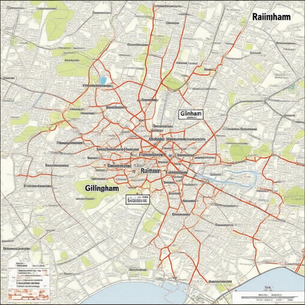 AI-created image of Gillingham and Rainham