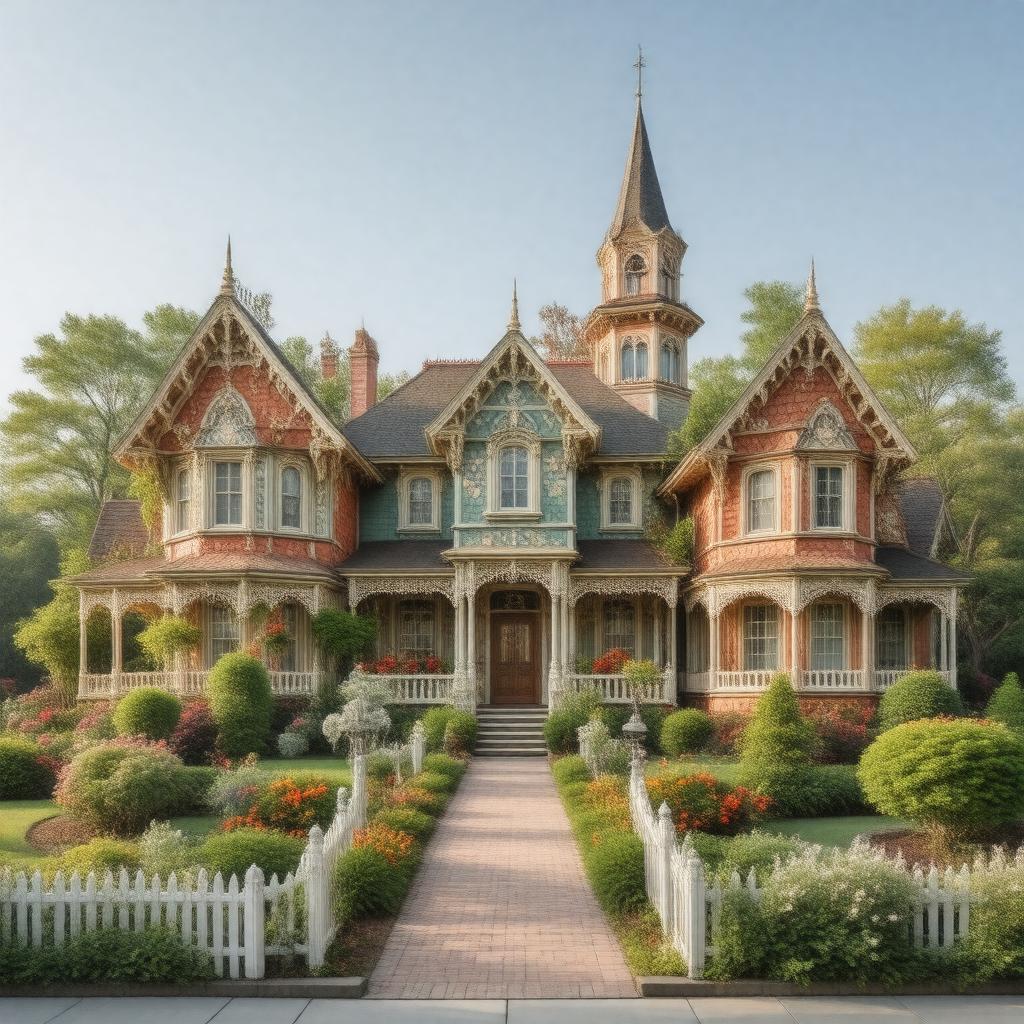 AI-created image of Gingerbread Cottages