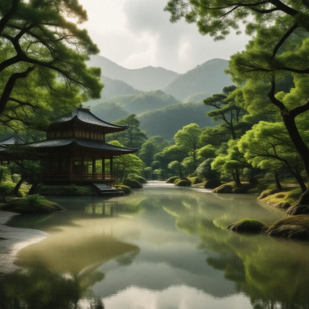 AI-created image of Ginkaku-ji