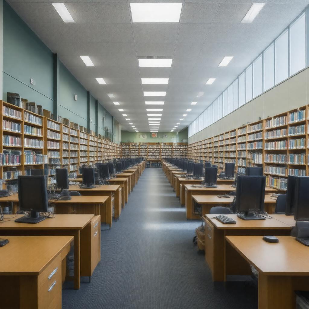 AI-created image of Ginn Library