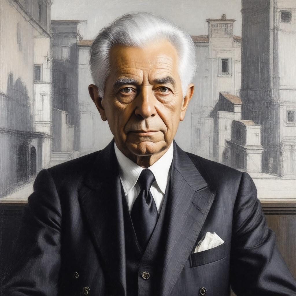 AI-created image of Gino Levi-Montalcini