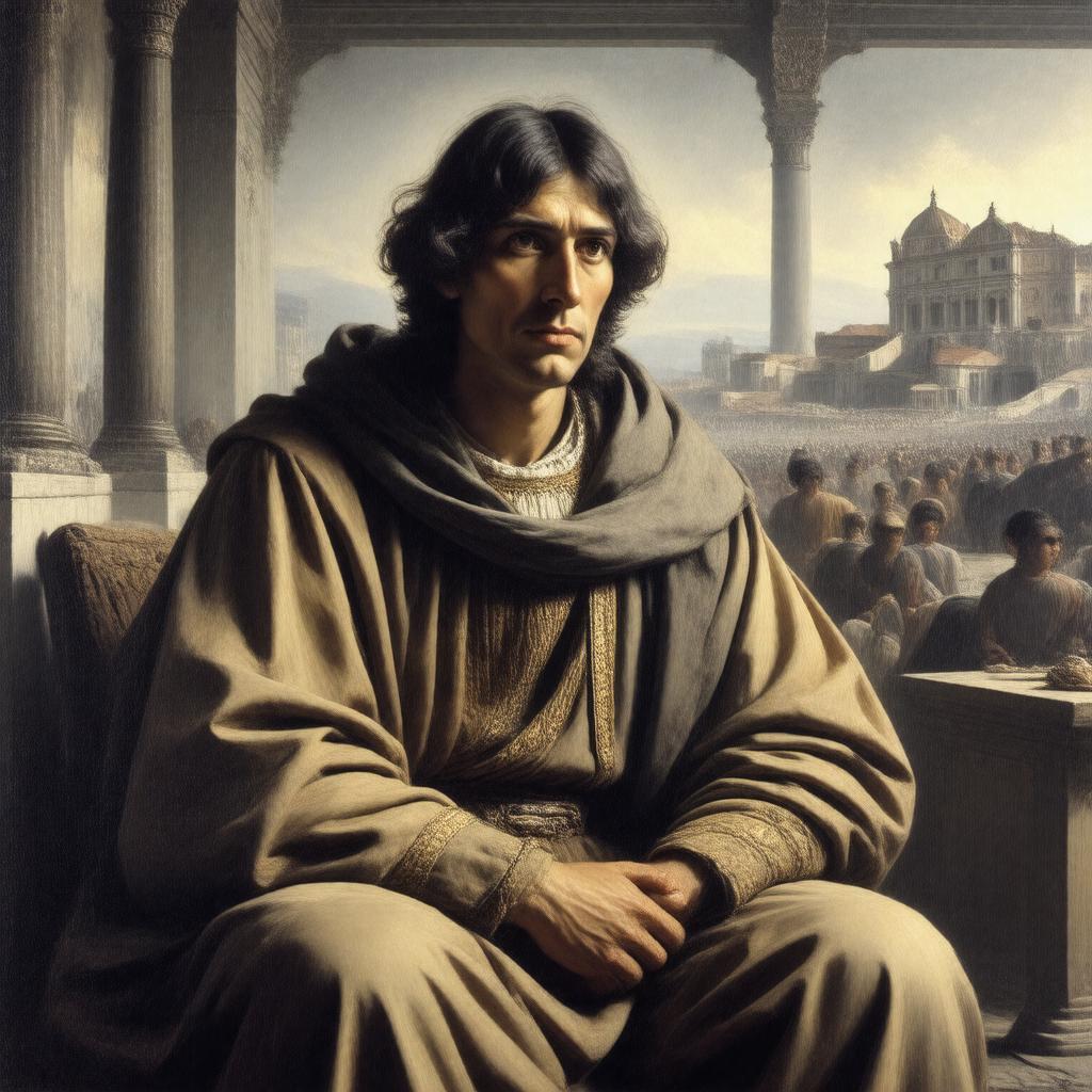 AI-created image of Giordano Bruno