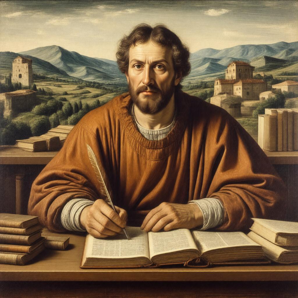 AI-created image of Giovanni Boccaccio