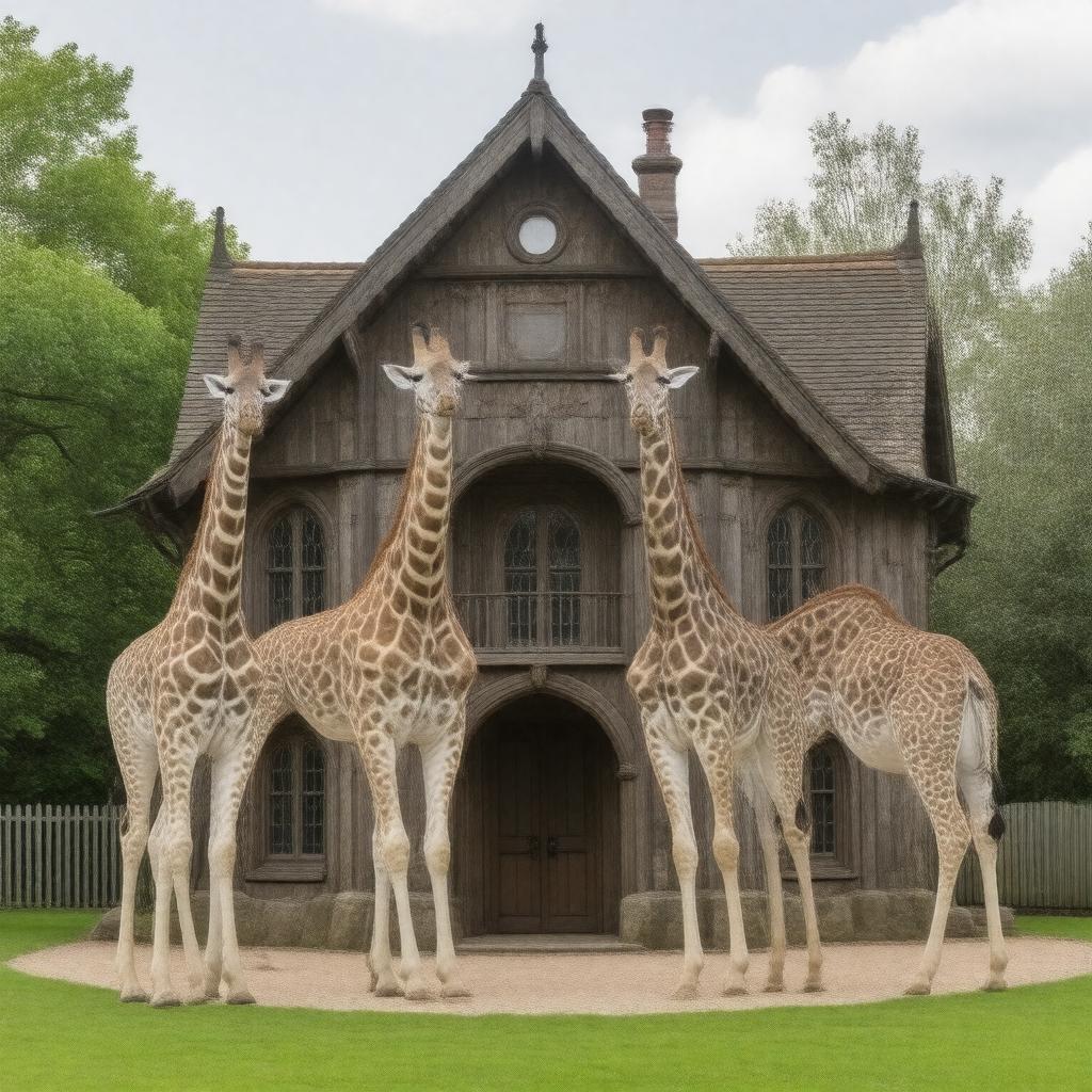 AI-created image of Giraffe House