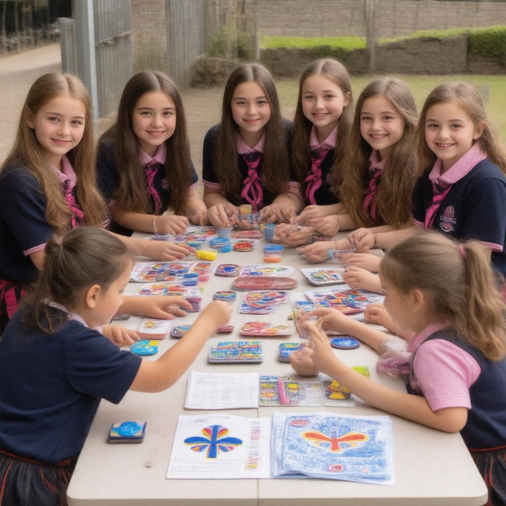 AI-created image of Girlguiding UK