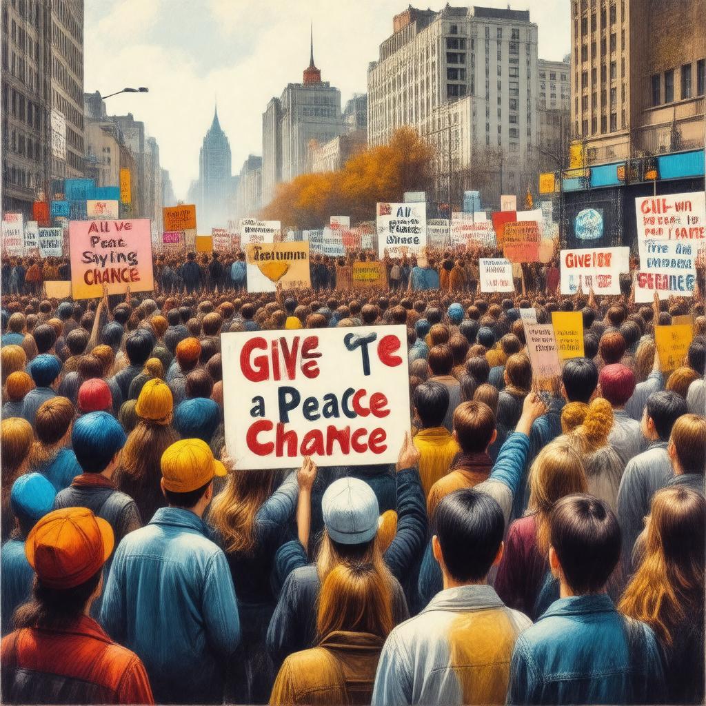 AI-created image of Give Peace a Chance