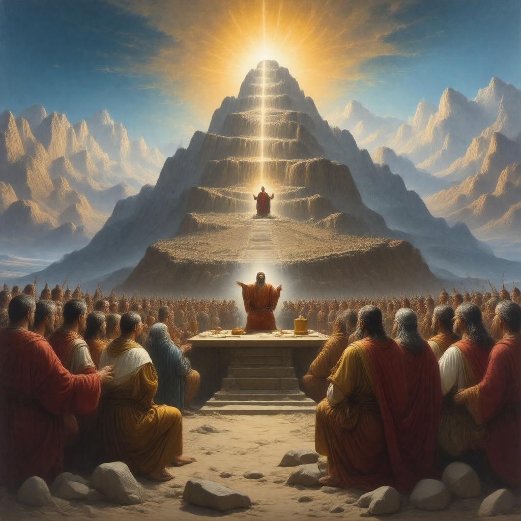AI-created image of Giving of the Law at Sinai