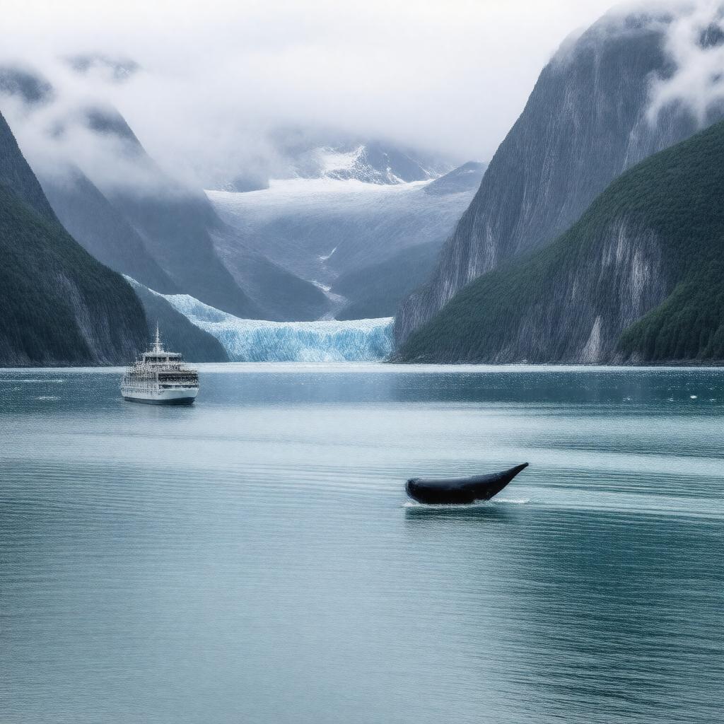 AI-created image of Glacier Bay