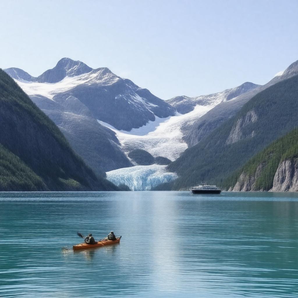 AI-created image of Glacier Bay National Park