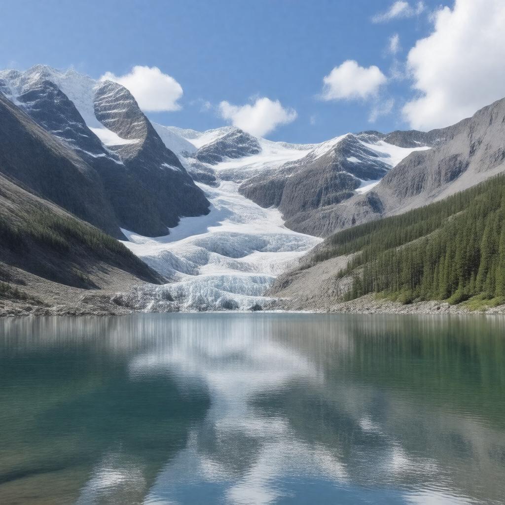 AI-created image of Glacier National Park (Canada)