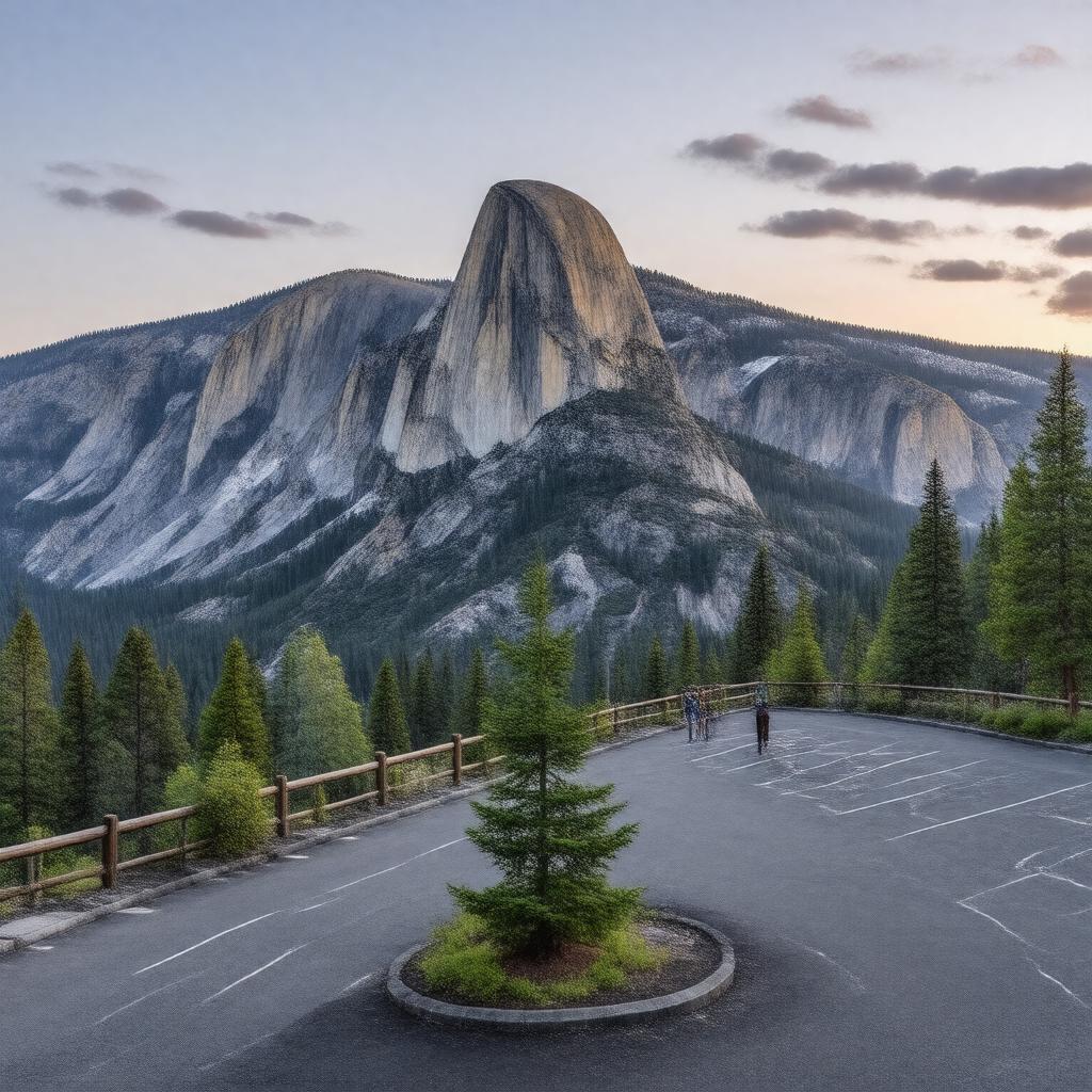AI-created image of Glacier Point