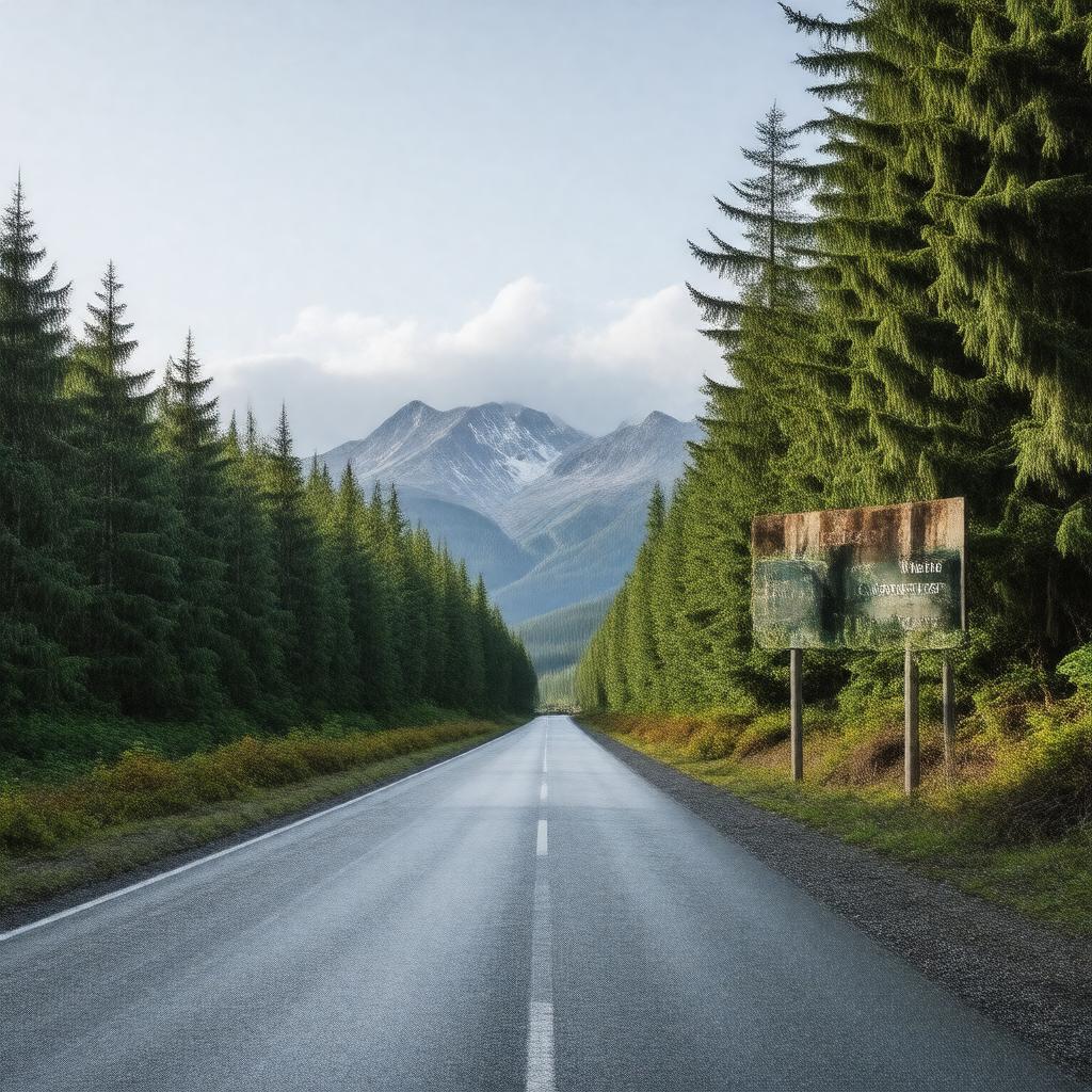 AI-created image of Glacier Spur Road