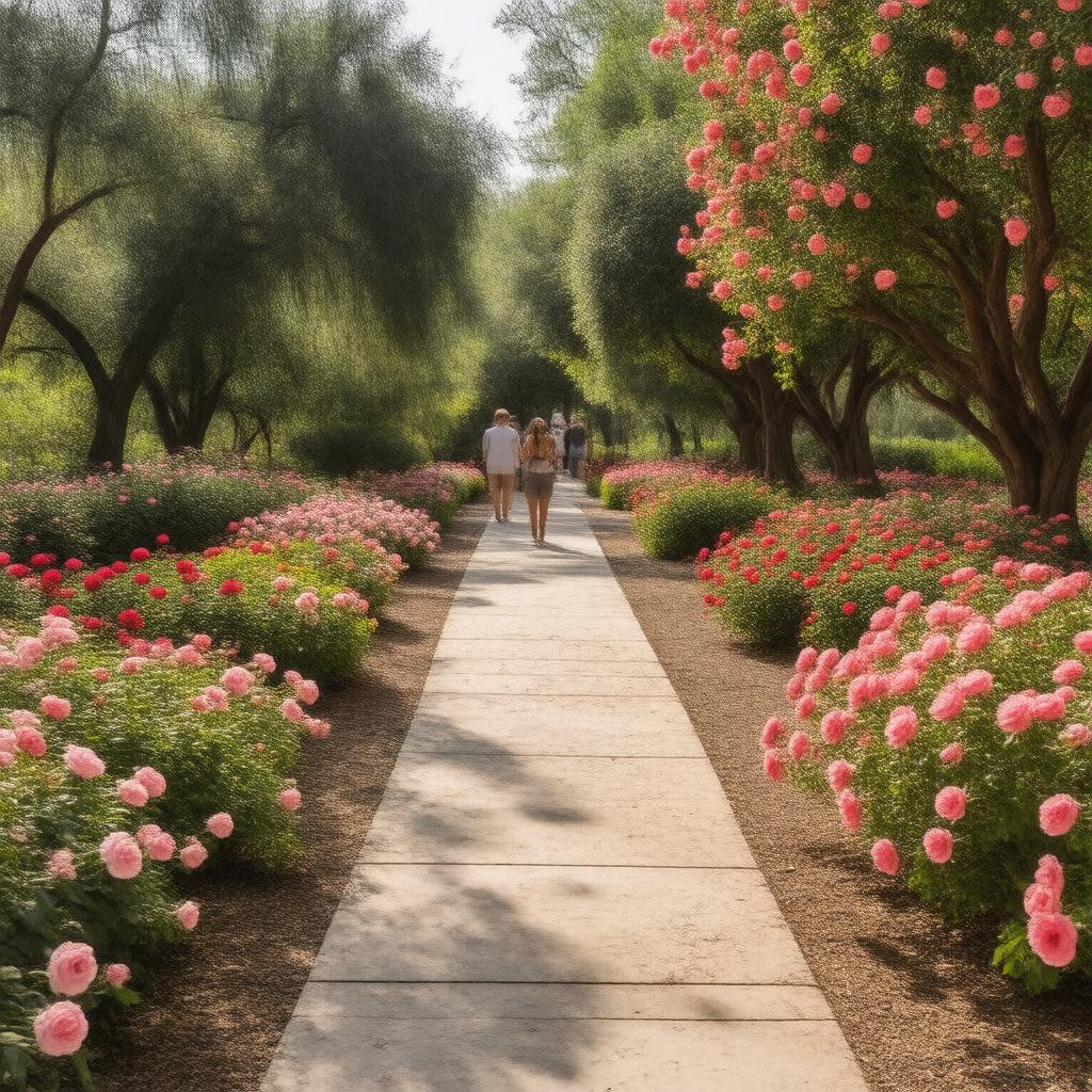 AI-created image of Gladney Rose Garden