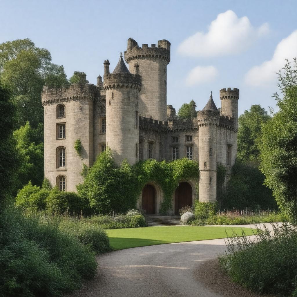 Click to view larger image AI-created image of Glamis Castle, Angus, Scotland