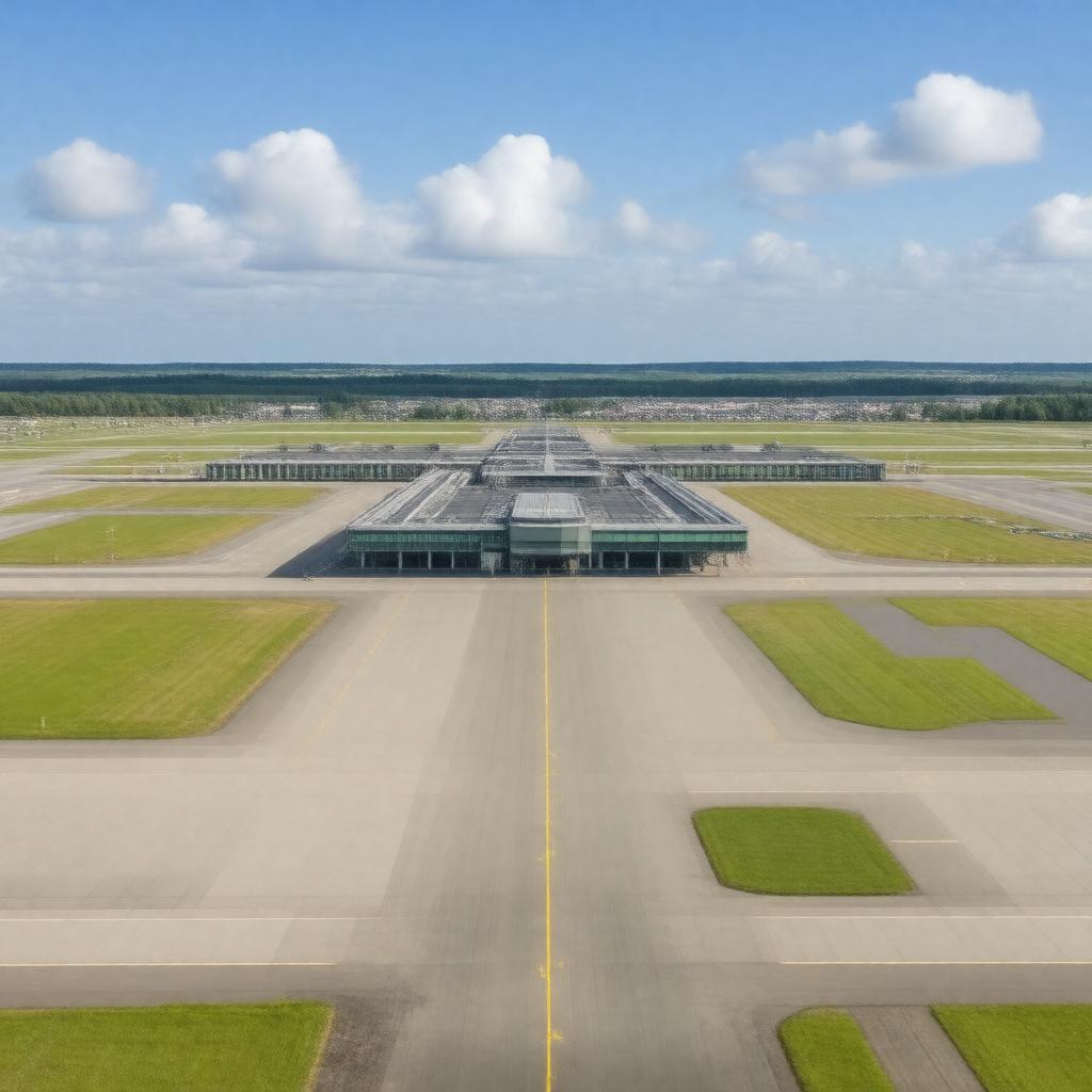 AI-created image of Glasgow Airport