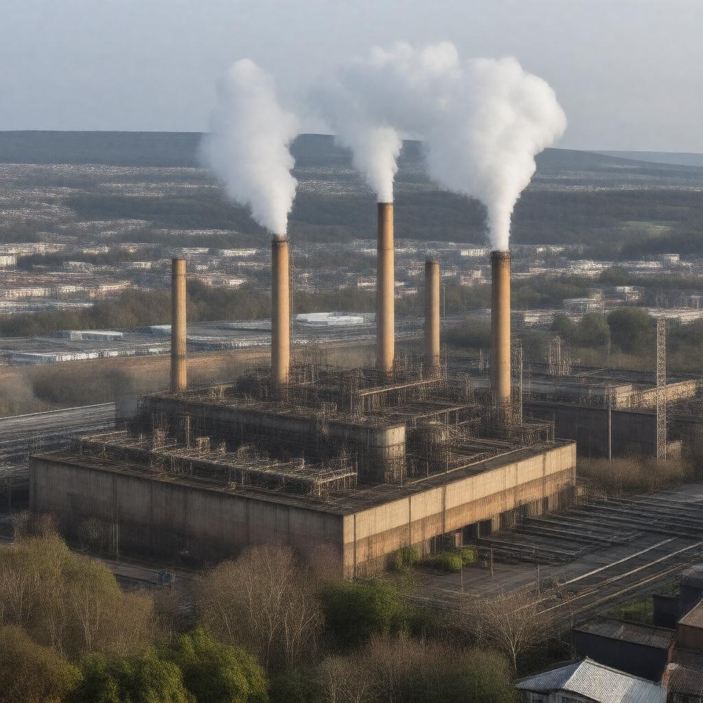 AI-created image of Glasgow Steelworks