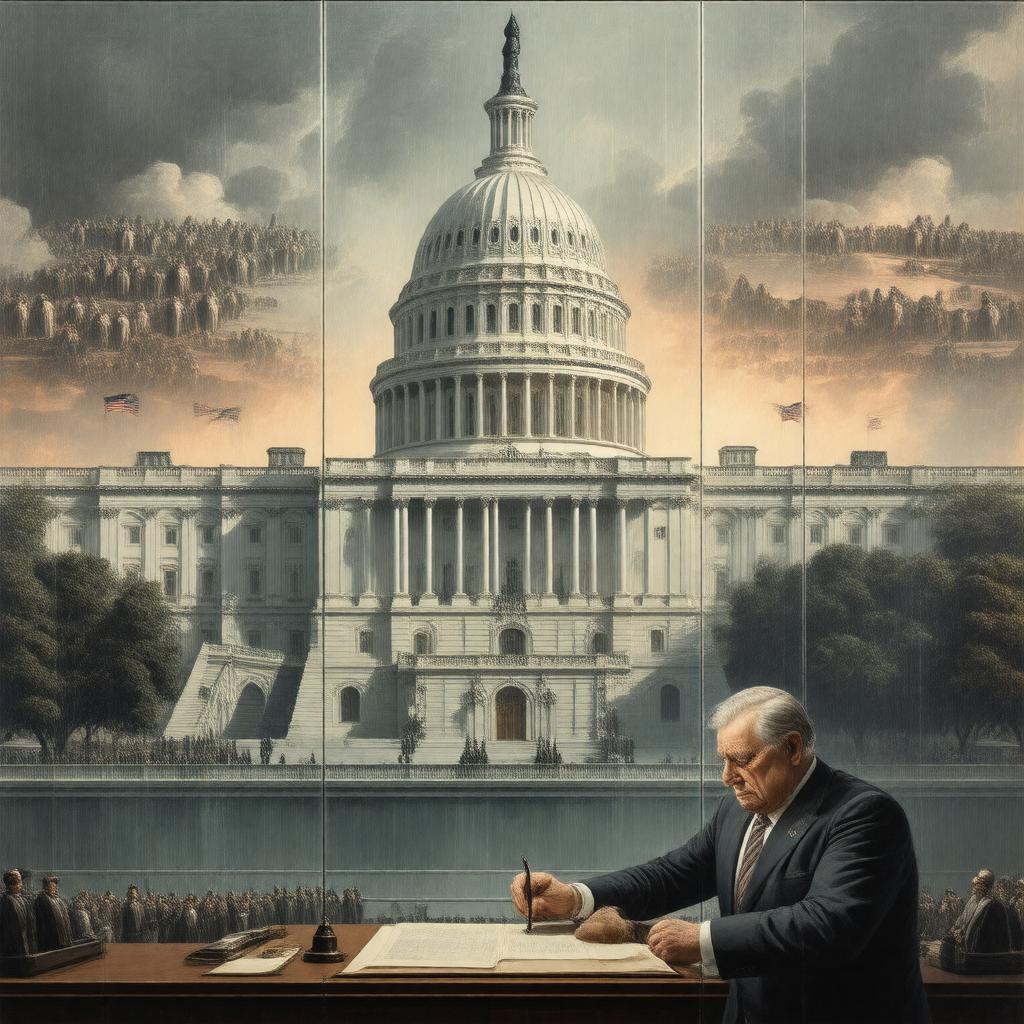 AI-created image of Glass-Steagall Act