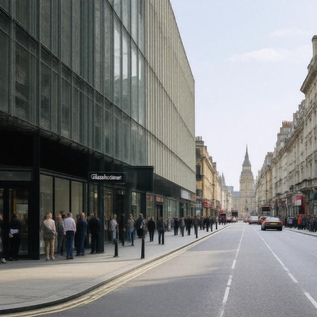 AI-created image of Glasshouse Street